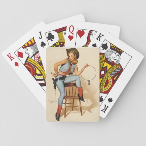 A Key Situation Pin Up Art Poker Cards