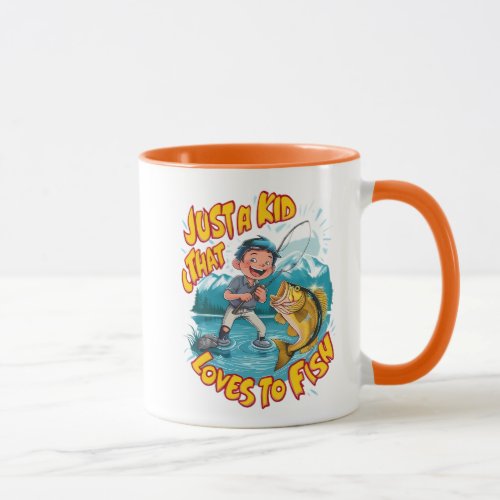 A Kids Fishing Passion Mug