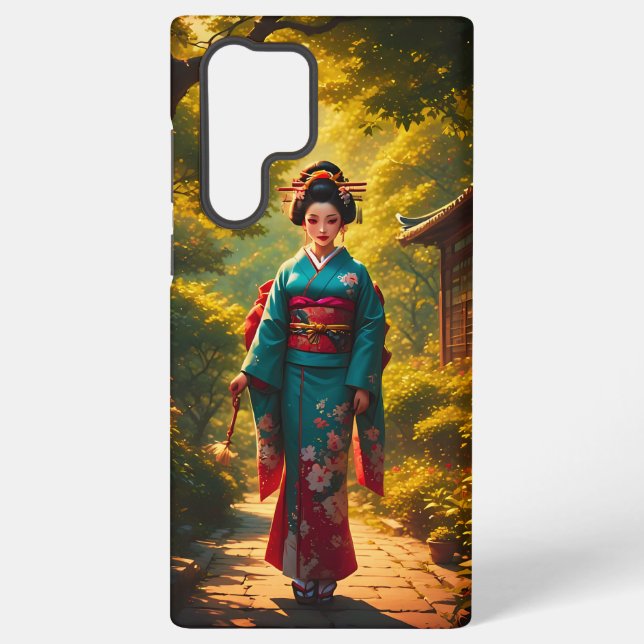 A Kimono's Radiance Samsung Galaxy Case (Back)