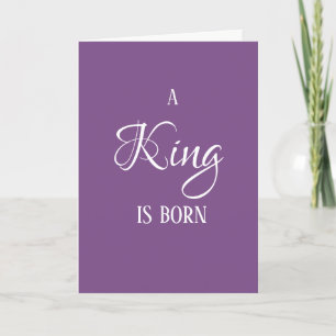 A King is Born Christmas Card