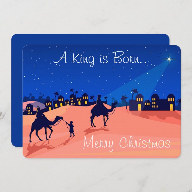 A King is Born Holiday Card (Front/Back)