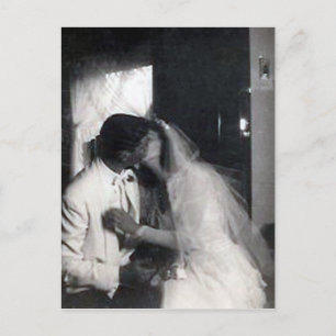 A kiss on the day postcard