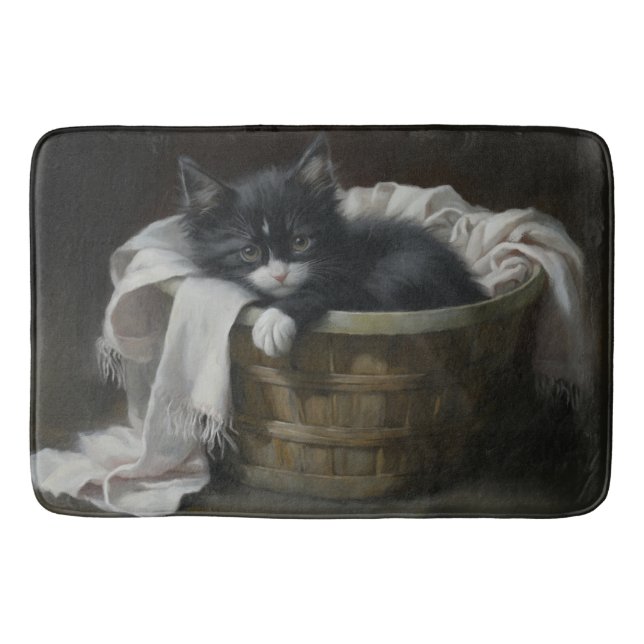 A Kittens Cozy Corner Bath Mat (Front)
