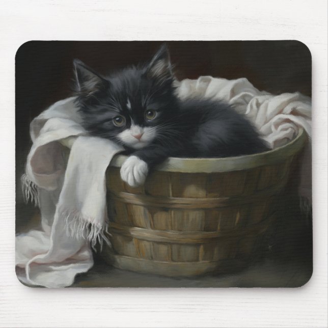 A Kittens Cozy Corner Mouse Pad (Front)