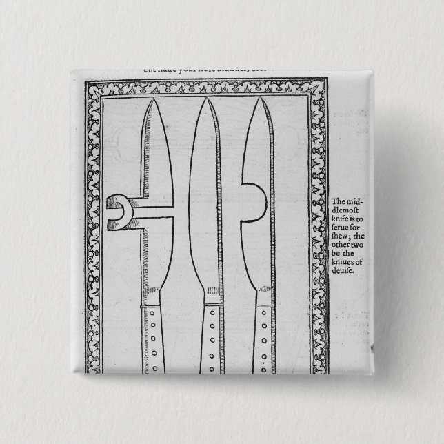 A Knife Trick Pinback Button (Front)