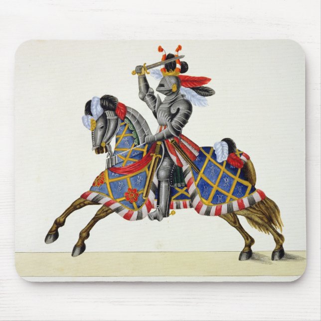 A knight at a tournament, plate from 'A History of Mouse Pad (Front)