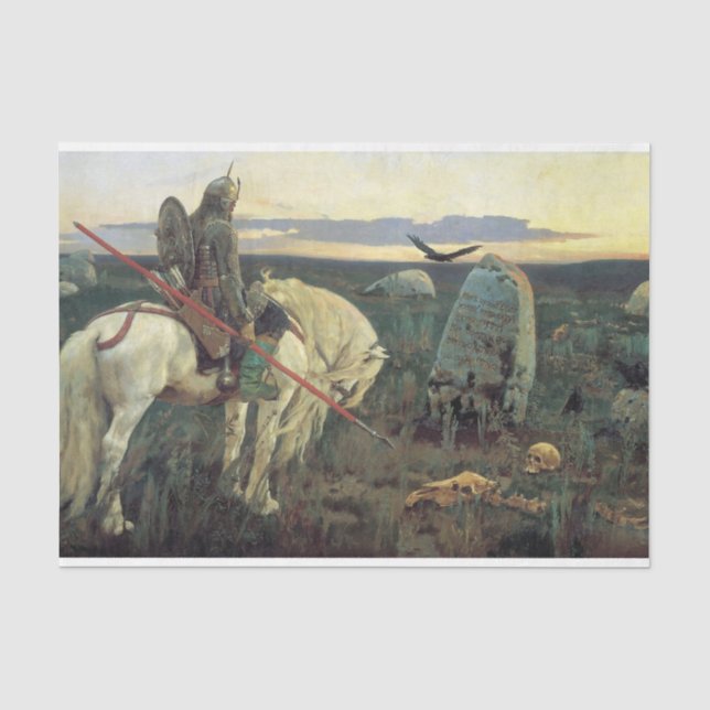 A Knight at the Crossroads Tissue Paper (Front)