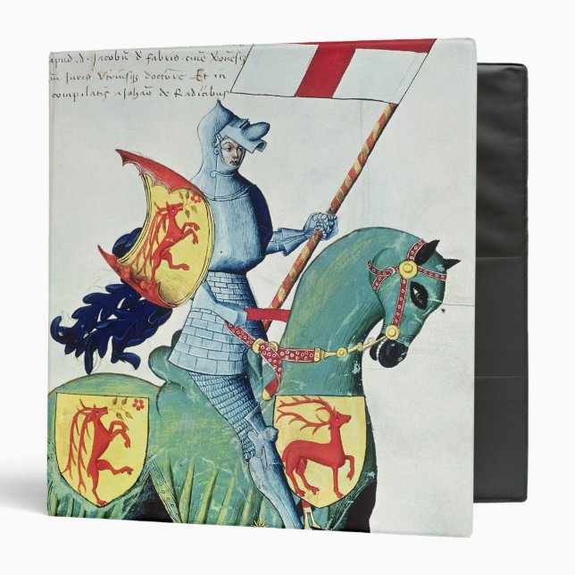 A Knight Carrying the Arms of Verona Binder (Front/Inside)