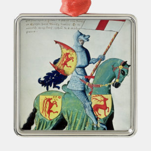 A Knight Carrying the Arms of Verona Metal Ornament