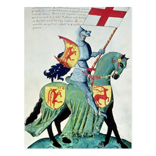 A Knight Carrying the Arms of Verona Postcard
