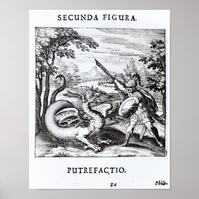 A knight defeating 'Rot' Poster (Front)