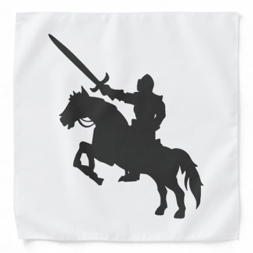 A knight on a horse _ Choose background color Bandana