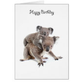 A koala happy birthday card (Front)