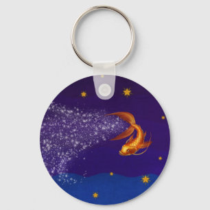 A Koi Among the Stars - keychain