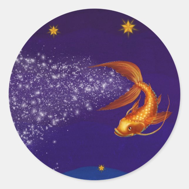 A Koi Among the Stars - sticker (Front)