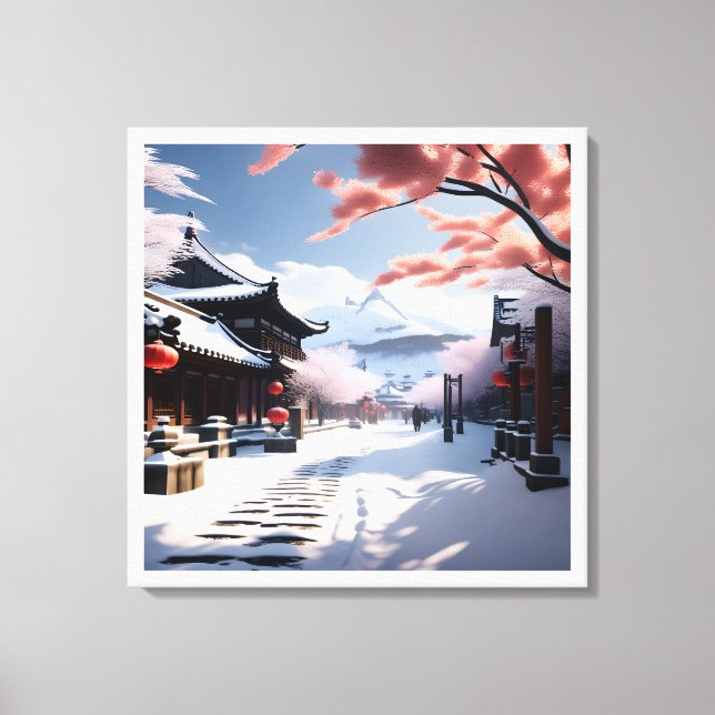 A Korean Winter Canvas Print (Front)