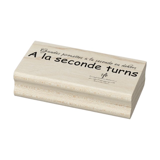 A La Seconde Turns Rubber Stamp (Stamp)
