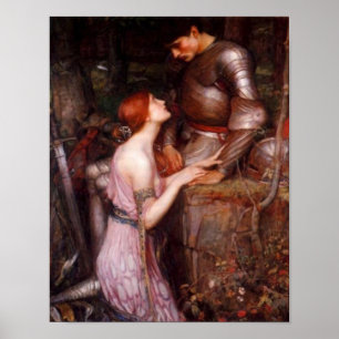 A Lady and Her Knight Romantic Poster