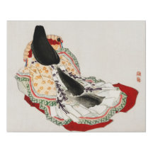 A lady in a kimono by Kōno Bairei