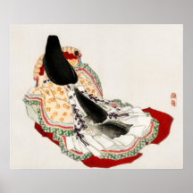 A lady in a kimono by Kono Bairei