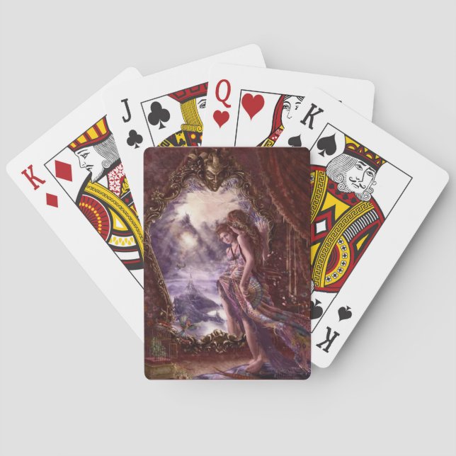 A Lady in the Mirror Playing Cards (Back)