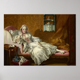 A Lady on Her Day Bed, 1743 by Francois Boucher Poster