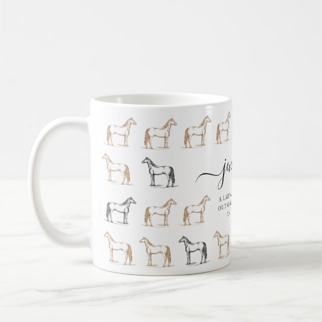 A Lady who never got out of the Horse Thing Coffee Mug (Left)