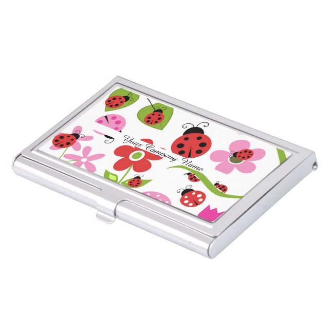 A Ladybug Garden Business Card Holder (Front)