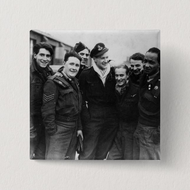 A Lancaster Bomber Crew Button (Front)