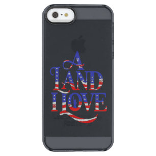 A land i love clear iPhone SE/5/5s case