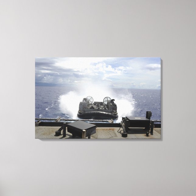 A landing craft air cushion canvas print (Front)
