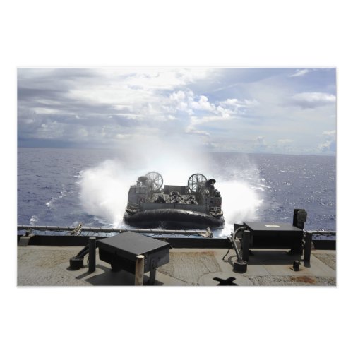 A landing craft air cushion photo print