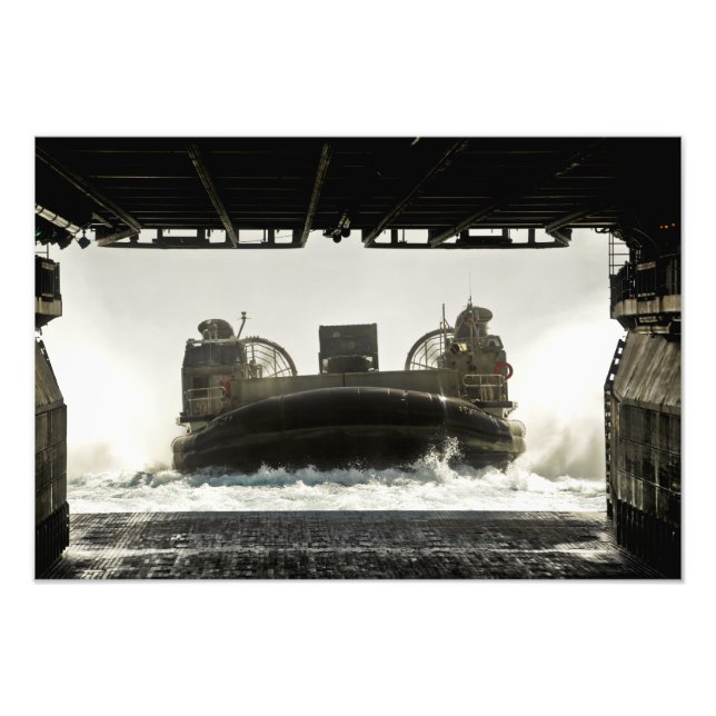 A landing craft air cushion prepares to enter photo print (Front)
