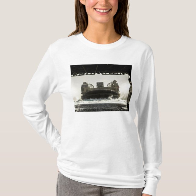 A landing craft air cushion prepares to enter T-Shirt (Front)