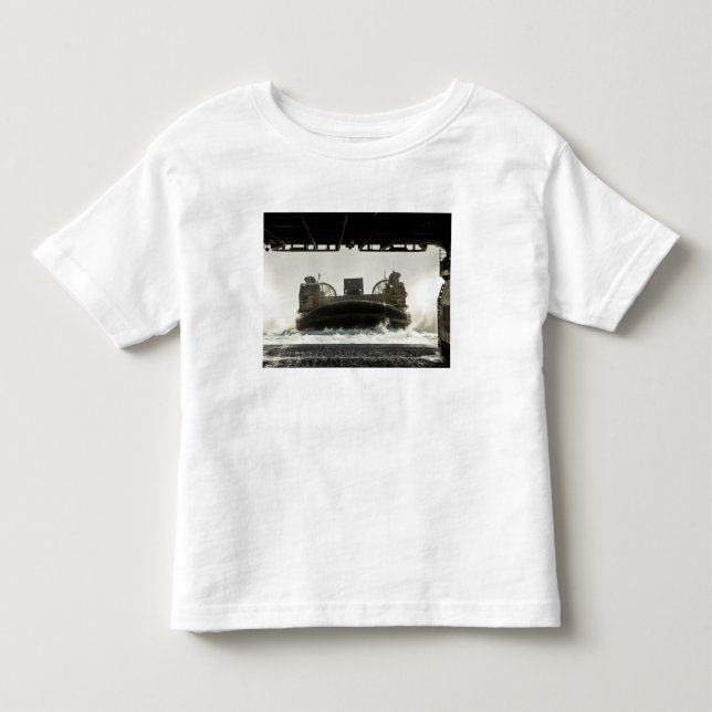 A landing craft air cushion prepares to enter toddler t-shirt (Front)