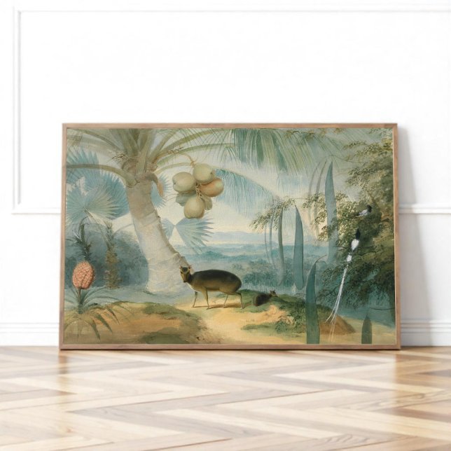 A Landscape in Ceylon by Samuel Daniell Poster (Creator Uploaded)