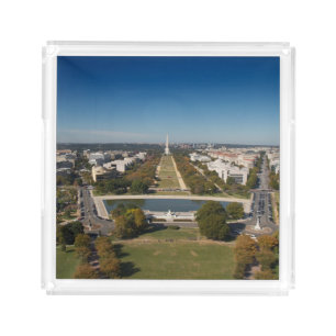 A landscape view of Washington DC Acrylic Tray