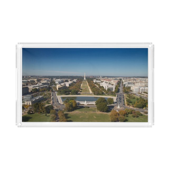 A landscape view of Washington DC Acrylic Tray (Front)