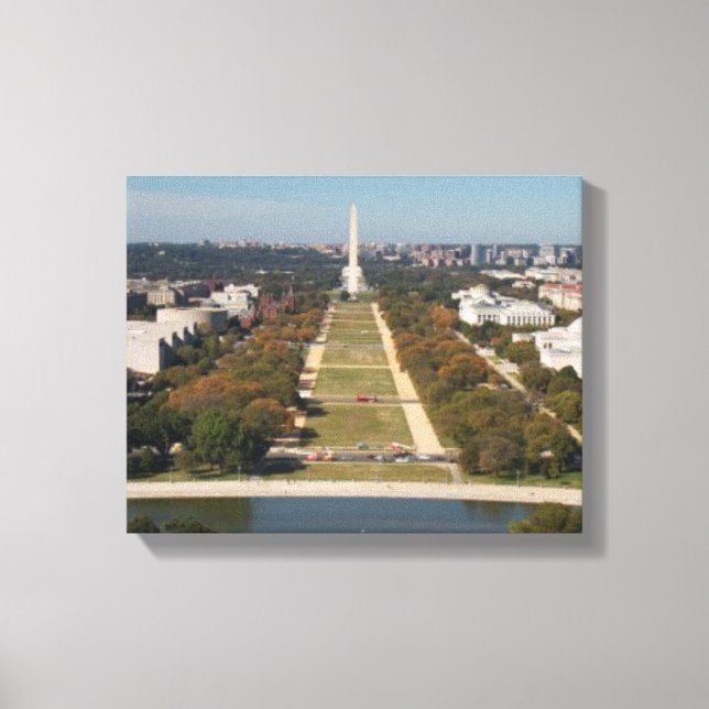 A landscape view of Washington DC Canvas Print (Front)