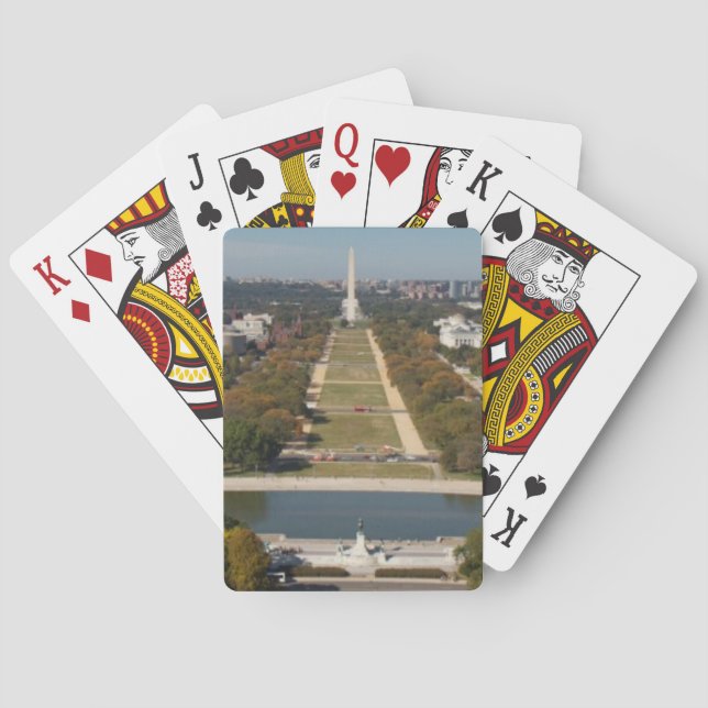 A landscape view of Washington DC Poker Cards (Back)