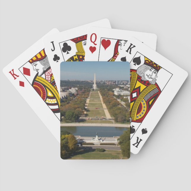 A landscape view of Washington DC Poker Cards (Back)