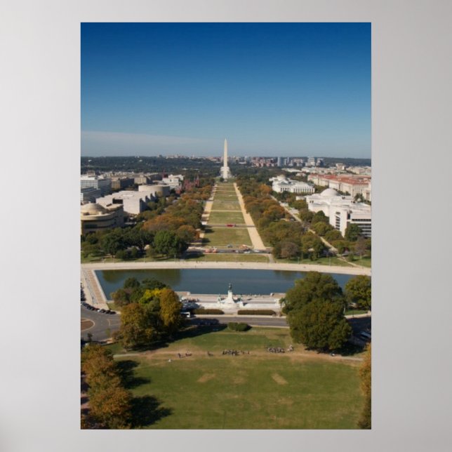 A landscape view of Washington DC Poster (Front)