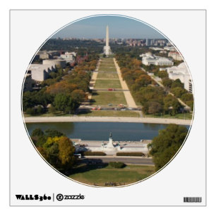 A landscape view of Washington DC Wall Decal