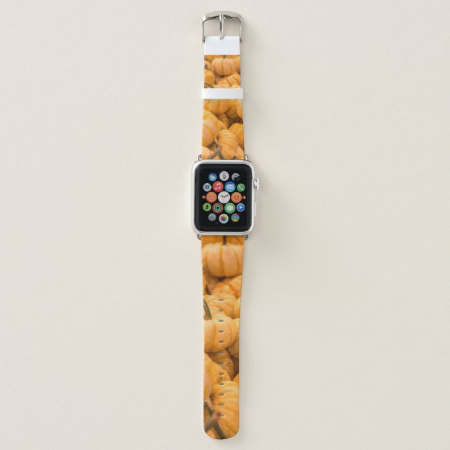 A large amount of Pumpkins Apple Watch Band (Front)