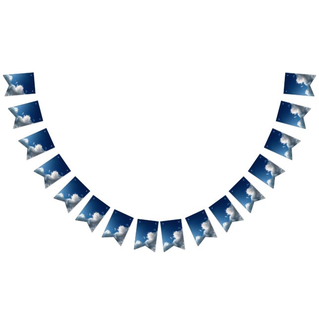 A large curved cloud bunting flags (All)