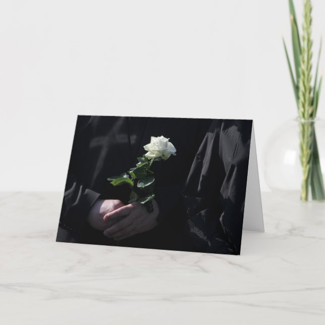 A Last White Rose Card (Front)