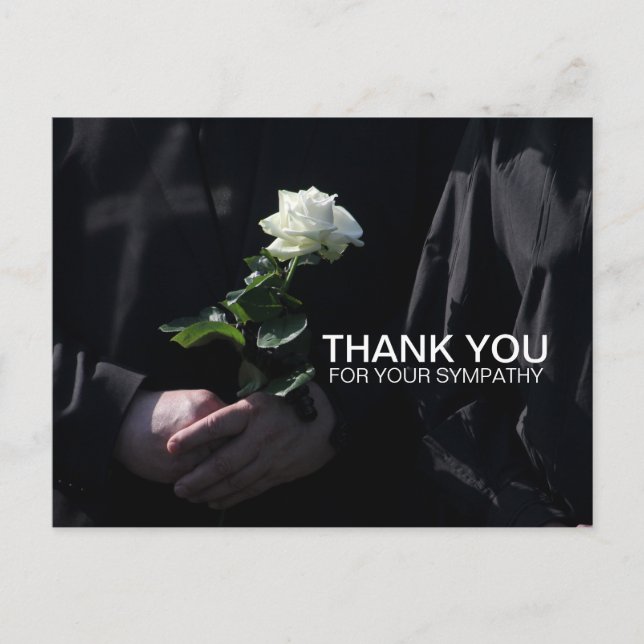 A Last White Rose Postcard (Front)