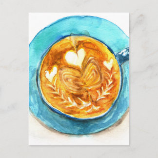 A Latte with Love Postcard