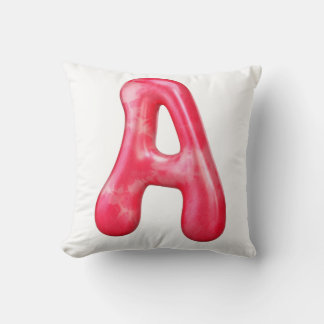 A Latter Print Throw Pillow 16" x 16"