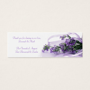 A Lavender Blessing Sachet Tag